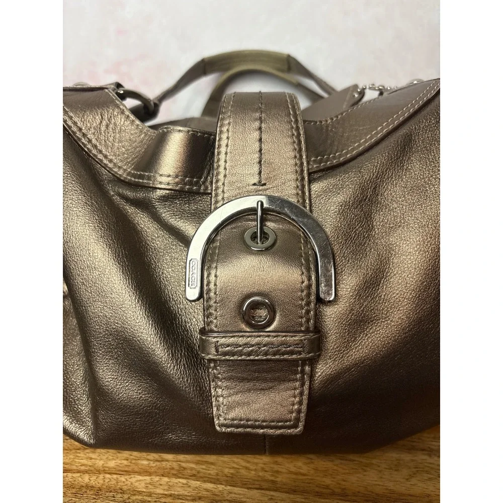 Coach Soho Lynn Hobo Shoulder Bag Metallic Finish style #F17092